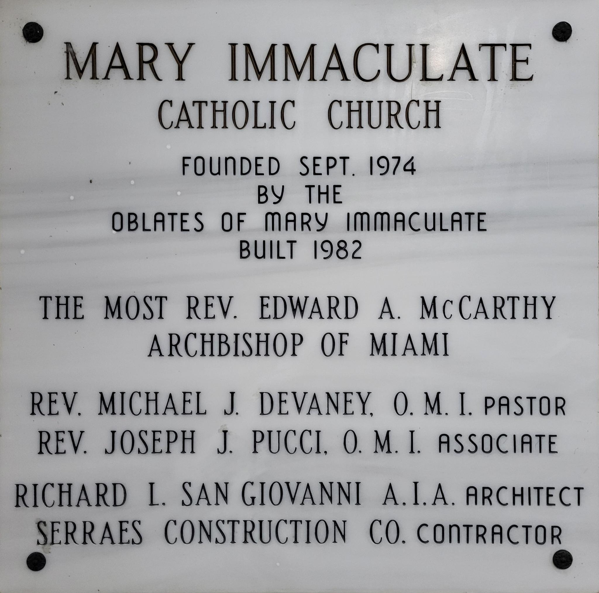 MI Church Plaque